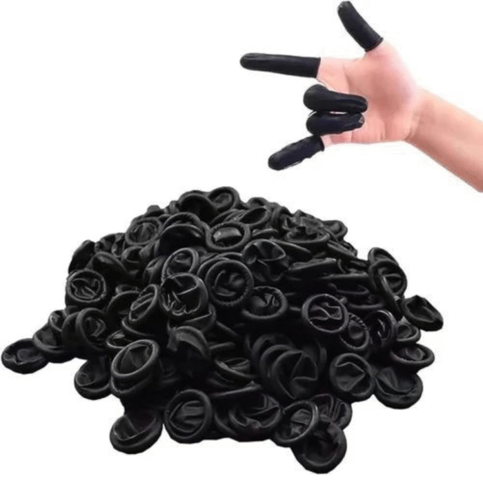 Anti-Static ESD Finger Cots Black (2)