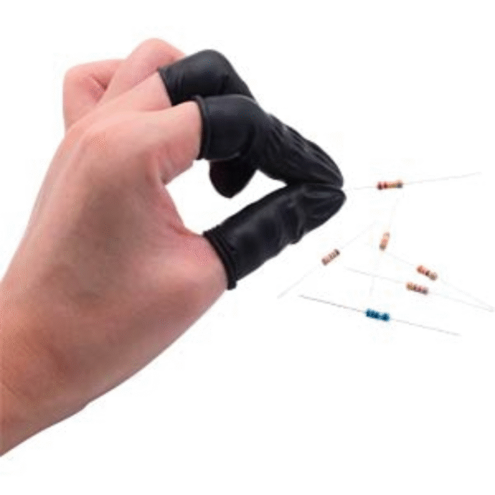 Anti-Static ESD Finger Cots Black (3)