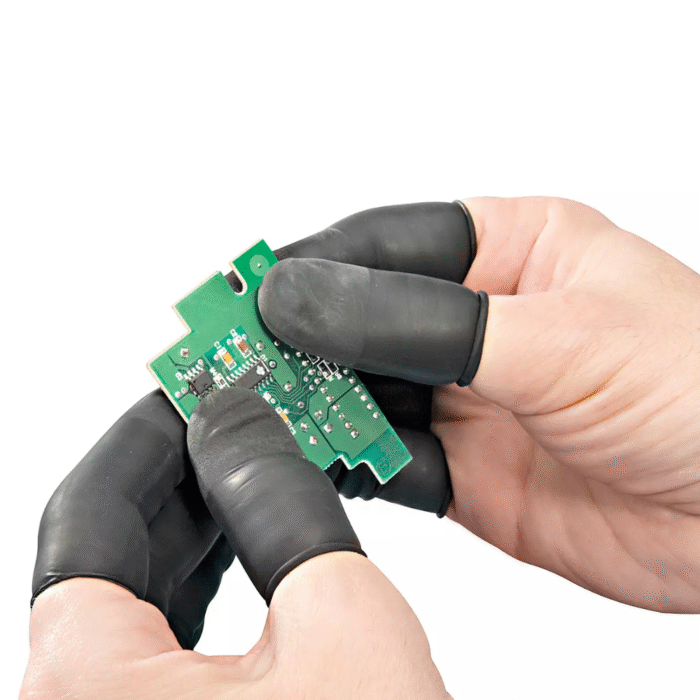 Anti-Static ESD Finger Cots Black (4)