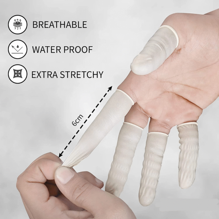 Anti-Static ESD Finger Cots white (2)