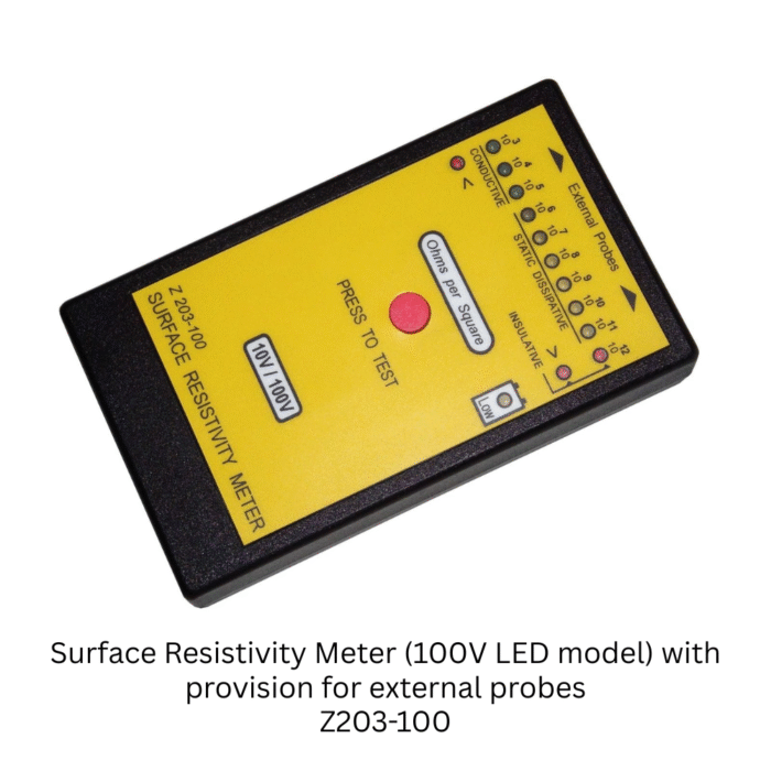 Surface Resistivity Meter (100V LED model) with provision for external probes Z203-100