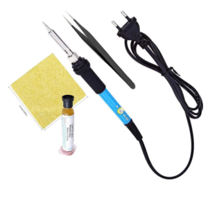 60 Watt Soldering Iron with Paste, Cleaning Sponge and Tweezer, Temperature Adjustable Welding Iron 60 Watt