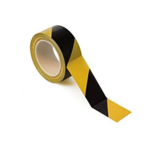 ESD Safe Floor Marking Tape 2"inch x 65 Mtr Double-Roll Ultra-Adhesive, Black Yellow
